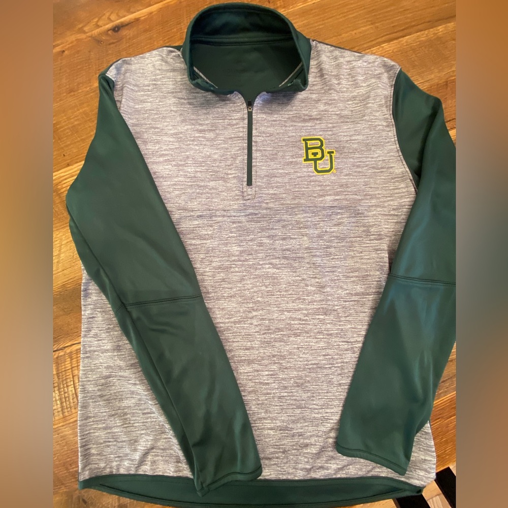 Men’s Baylor University Quarter Zip Pullover M